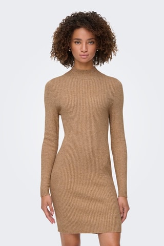 Vestido jersey - Camel