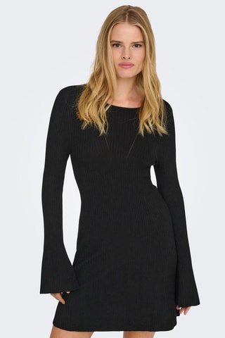 Vestido recto - Negro