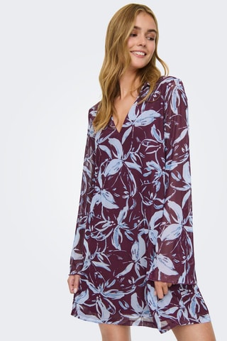 Vestido recto - Violeta
