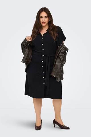 Vestido camisero - Negro