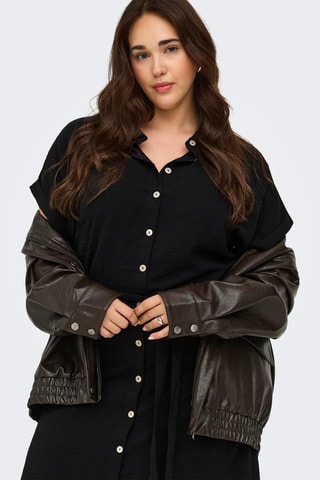 Vestido camisero - Negro