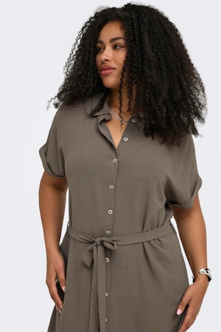 Vestido camisero - Gris
