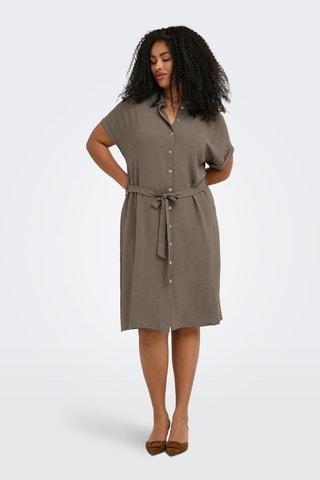 Vestido camisero - Gris