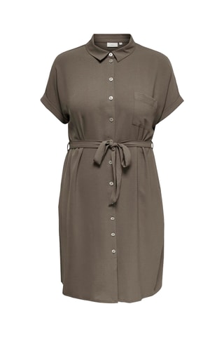Vestido camisero - Gris