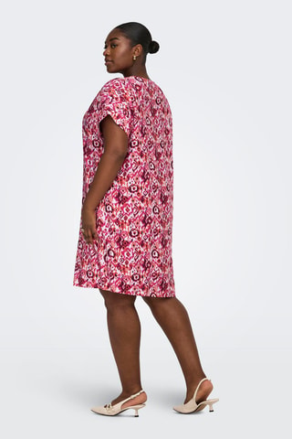 Vestido recto - Fucsia