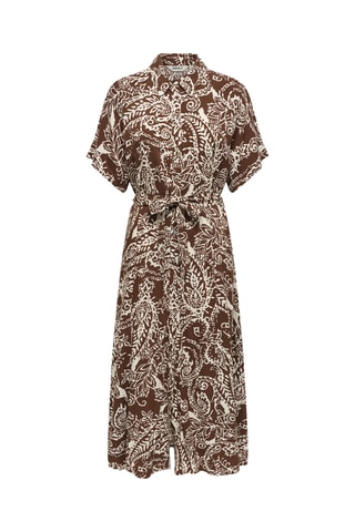Vestido camisero - Marrón