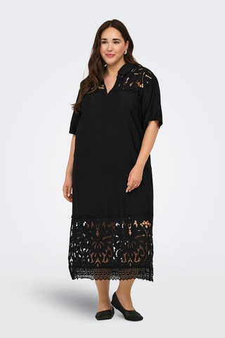 Vestido recto - Negro