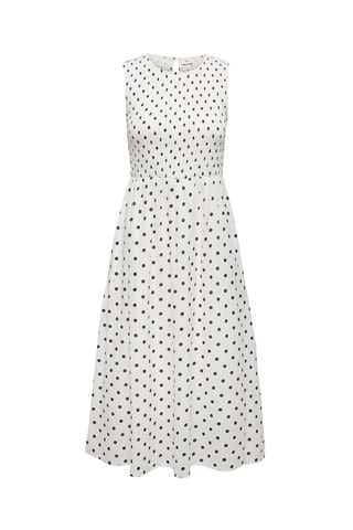 Vestido midi - Crudo y negro