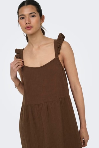 Vestido largo - Marrón
