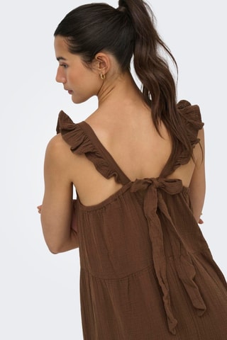Vestido largo - Marrón