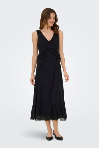 Vestido midi - Negro