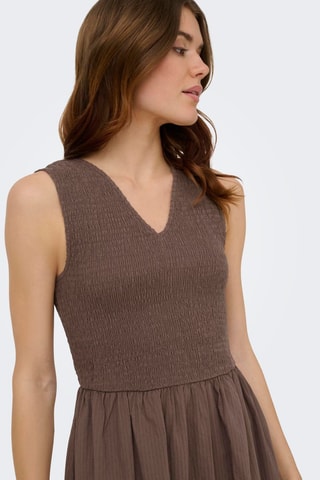Vestido midi - Marrón