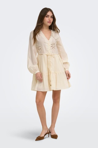 Vestido evasé - Blanco