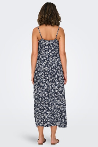 Vestido midi - Negro y blanco