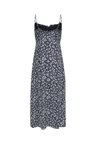 Vestido midi - Negro y blanco