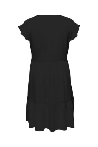 Vestido midi de algodón orgánico - Negro