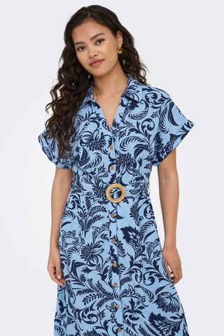 Vestido camisero - Azul claro