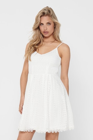 Vestido evasé - Blanco