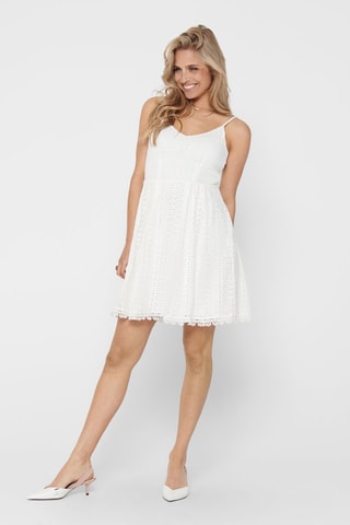 Vestido evasé - Blanco