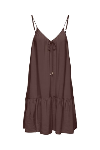 Vestido recto - Marrón oscuro