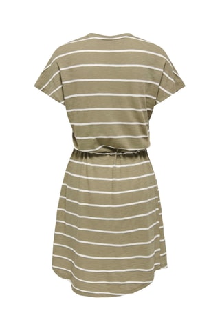Vestido evasé - Verde oliva