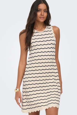 Vestido recto - Crudo