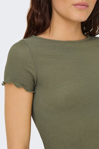 Vestido corto regular fit - Caqui