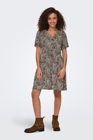 Vestido corto regular fit - Beige