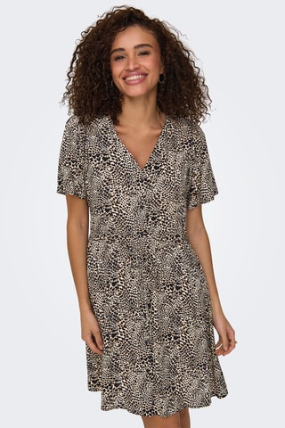Vestido corto regular fit - Beige