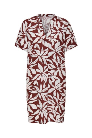Vestido recto - Rojo teja