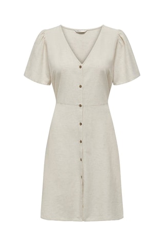 Vestido camisero - Crudo