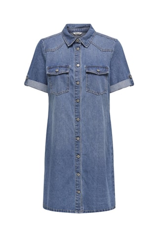Vestido camisero vaquero - Azul oscuro