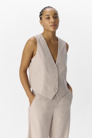 Chaleco de traje - Beige - Selected