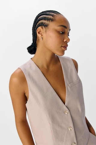 Chaleco de traje - Beige - Selected