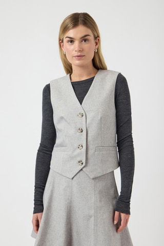 Chaleco de traje - Gris claro - Selected