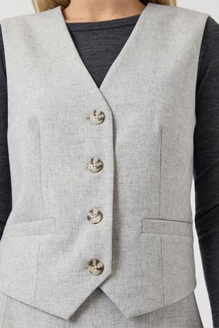 Chaleco de traje - Gris claro - Selected