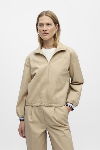 Cazadora de algodón orgánico - Beige - Selected