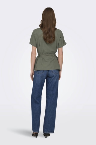 Camisa de lino - Verde oliva