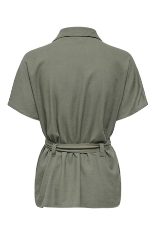 Camisa de lino - Verde oliva