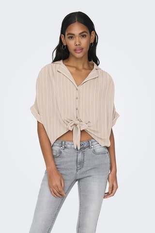 Camisa regular fit - Beige
