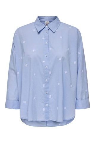 Camisa boxy - Celeste