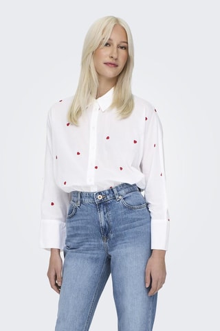 Camisa boxy - Blanco
