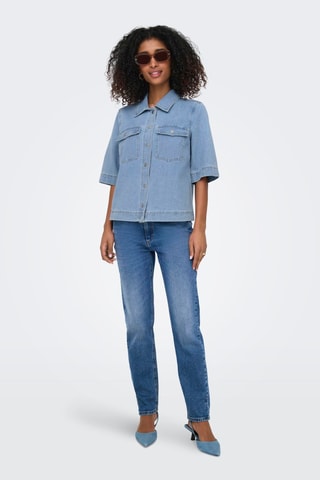 Camisa vaquera regular fit - Celeste
