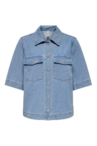 Camisa vaquera regular fit - Celeste