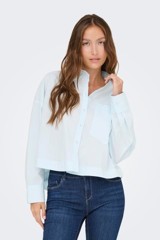 Camisa regular fit - Celeste
