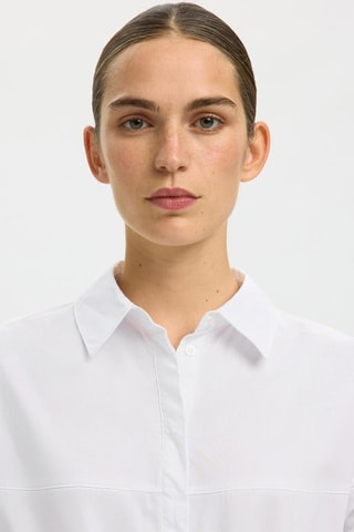 Camisa de algodón orgánico - Blanco - Selected
