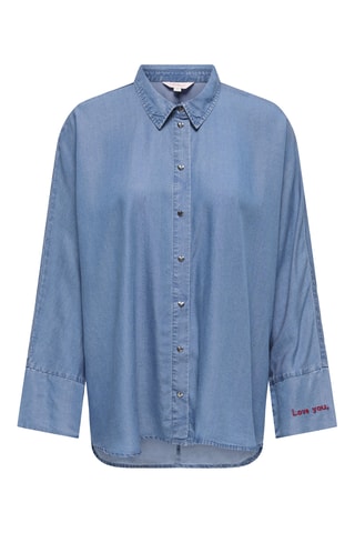 Camisa vaquera regular fit - Azul claro