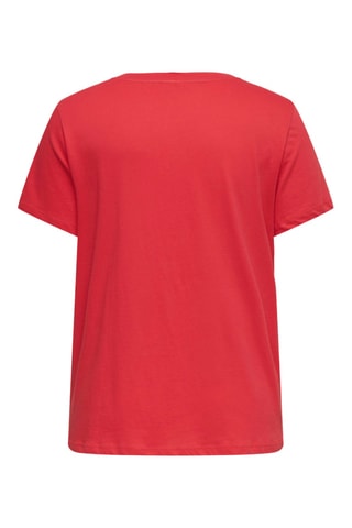Camiseta regular fit de algodón orgánico - Rojo