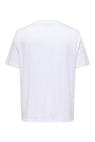 Camiseta regular fit de algodón orgánico - Blanco