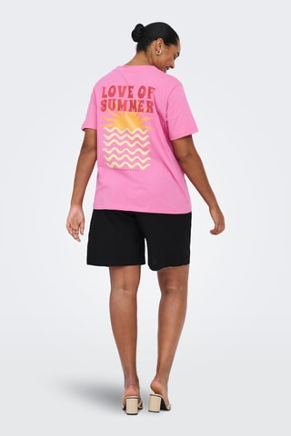 Camiseta regular fit de algodón orgánico - Rosa